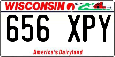 WI license plate 656XPY