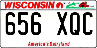 WI license plate 656XQC