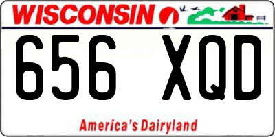 WI license plate 656XQD