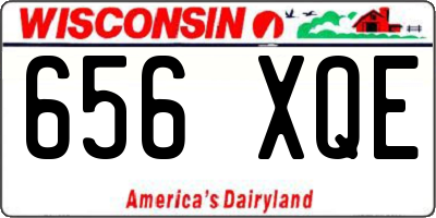 WI license plate 656XQE