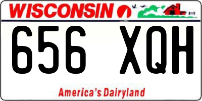 WI license plate 656XQH