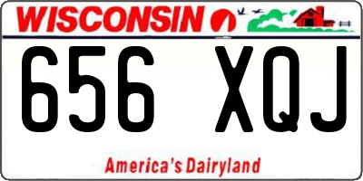 WI license plate 656XQJ
