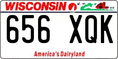 WI license plate 656XQK