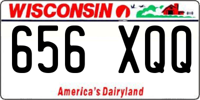 WI license plate 656XQQ