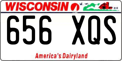 WI license plate 656XQS