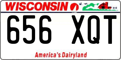 WI license plate 656XQT