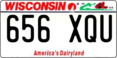 WI license plate 656XQU