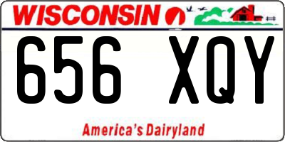WI license plate 656XQY
