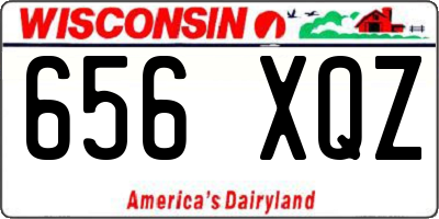 WI license plate 656XQZ