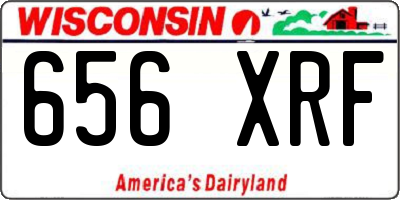 WI license plate 656XRF