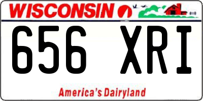 WI license plate 656XRI