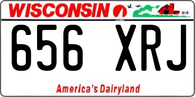 WI license plate 656XRJ