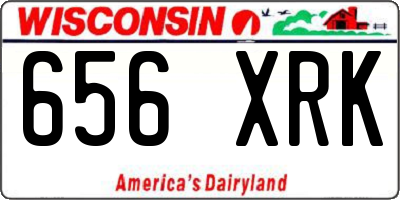WI license plate 656XRK