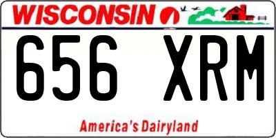 WI license plate 656XRM