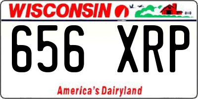 WI license plate 656XRP