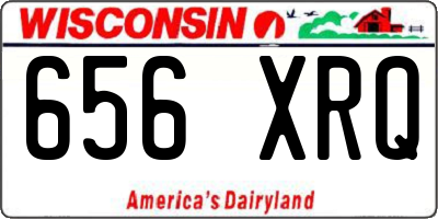 WI license plate 656XRQ