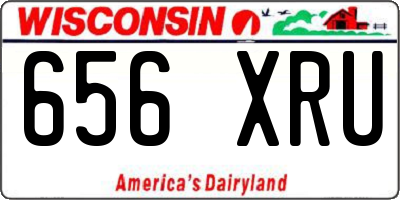 WI license plate 656XRU