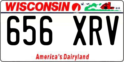 WI license plate 656XRV