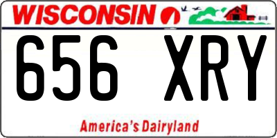 WI license plate 656XRY