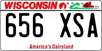 WI license plate 656XSA