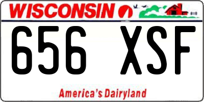 WI license plate 656XSF
