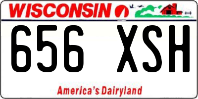WI license plate 656XSH