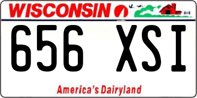 WI license plate 656XSI