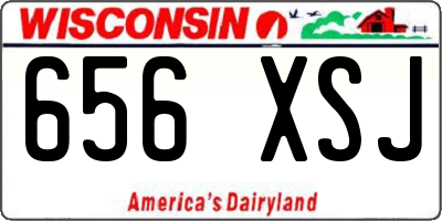 WI license plate 656XSJ