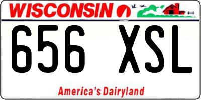WI license plate 656XSL