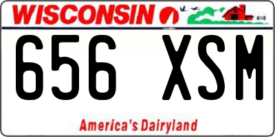 WI license plate 656XSM
