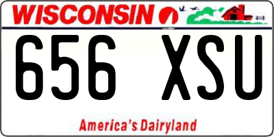 WI license plate 656XSU