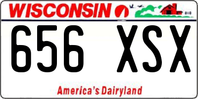 WI license plate 656XSX