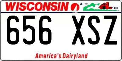 WI license plate 656XSZ