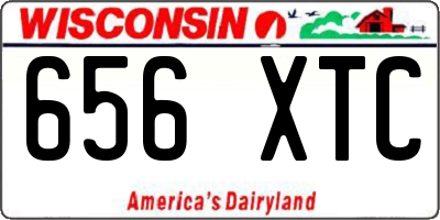 WI license plate 656XTC