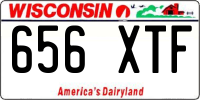 WI license plate 656XTF