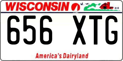 WI license plate 656XTG
