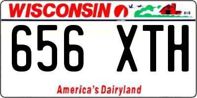 WI license plate 656XTH
