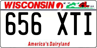 WI license plate 656XTI