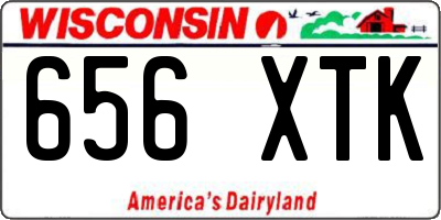 WI license plate 656XTK
