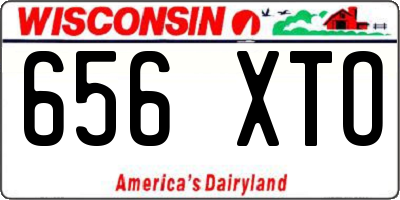WI license plate 656XTO