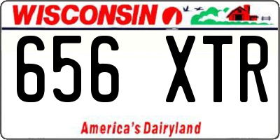 WI license plate 656XTR