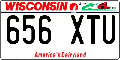 WI license plate 656XTU