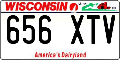 WI license plate 656XTV