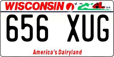 WI license plate 656XUG