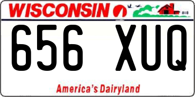 WI license plate 656XUQ