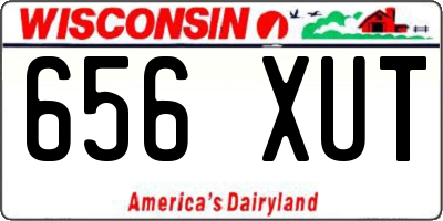 WI license plate 656XUT