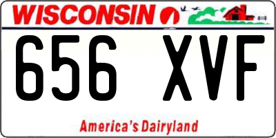 WI license plate 656XVF