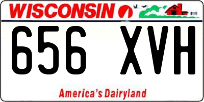 WI license plate 656XVH
