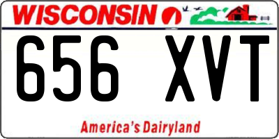 WI license plate 656XVT
