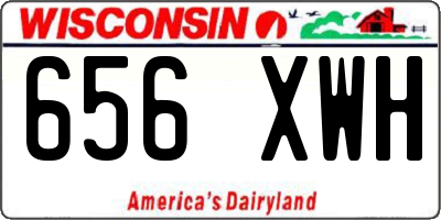 WI license plate 656XWH